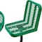Global Industrial Round Carousel Picnic Table W/ 6 Seats, Green, Expanded Metal, 46 in 277590GN - alternate 3